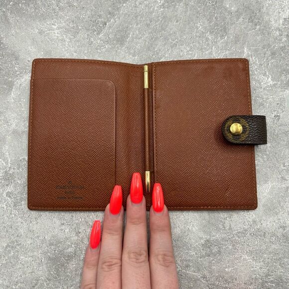 Louis Vuitton Monogram Etui Palm Cover Dark Brown Coated Canvas - Picture 5 of 16